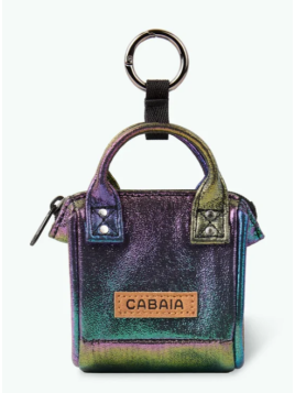 Cabaïa PICO porte cles/etui ipod gris gris de sac p.cles breloque