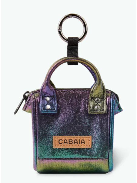 Cabaïa PICO porte cles/etui ipod gris gris de sac p.cles breloque