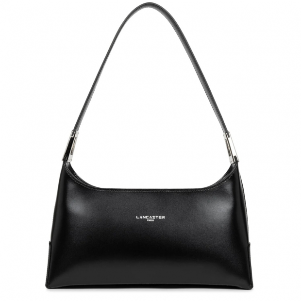 Lancaster 433-20 - CUIR DE VACHETTE - NOIR Suave Ace - Sac porté épaule sacs-a-mains