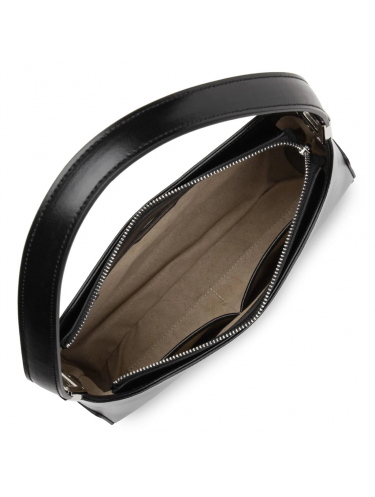 Lancaster 433-20 - CUIR DE VACHETTE - NOIR Suave Ace - Sac porté épaule sacs-a-mains