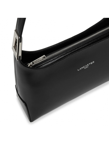 Lancaster 433-20 - CUIR DE VACHETTE - NOIR Suave Ace - Sac porté épaule sacs-a-mains