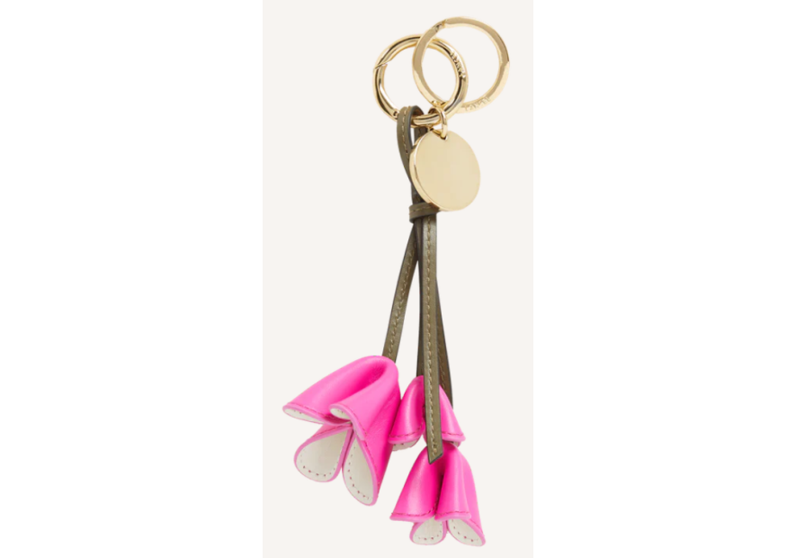 Lancel A14117 porte clefs lancel bouquet breloque