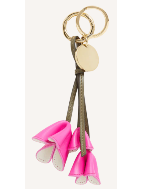 Lancel A14117 porte clefs lancel bouquet breloque
