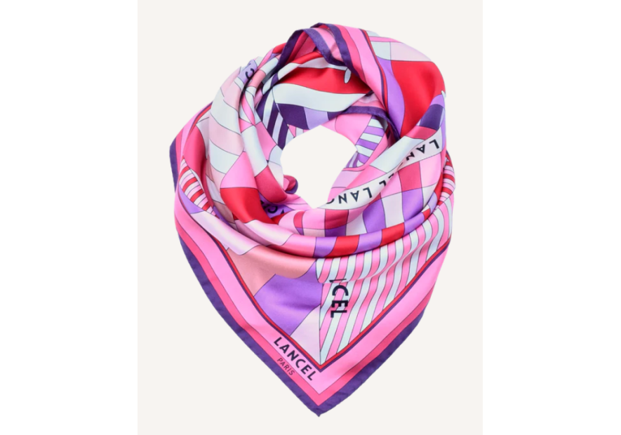 Lancel A14133 carré de soie lancel carre de soie