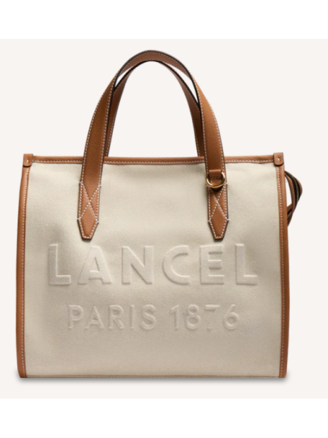 Lancel A14027 sac cabas m lancel jour de lancel toile sacs-a-mains