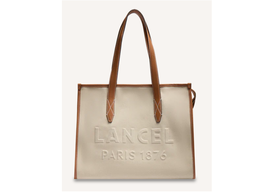 Lancel A14028 sac cabas l lancel jour de lancel toile shopping
