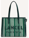 Lancel A14008 sac cabas l lancel sac-a-main-shopping-toile-ou-cuir