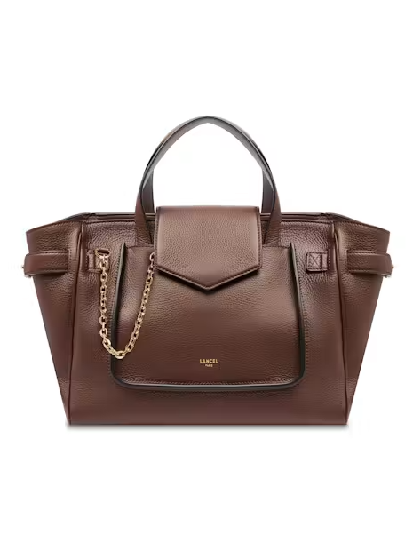 Lancel A14222 sac cabas lancel thea porté main sac-a-main-shopping-toile-ou-cuir