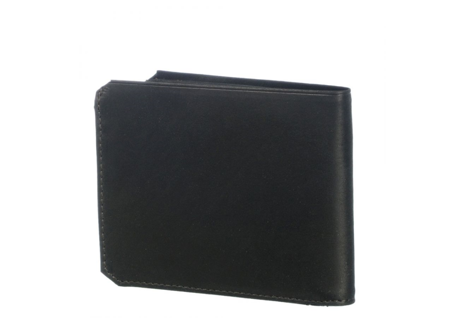 Les Ateliers Foures 9110X - CUIR DE VACHETTE - NOIR baroudeur portefeuille italien
