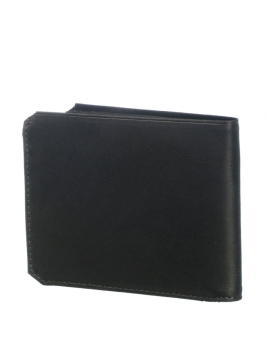 Les Ateliers Foures 9110X - CUIR DE VACHETTE - NOIR baroudeur portefeuille italien
