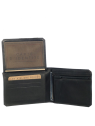 Les Ateliers Foures 9110X - CUIR DE VACHETTE - NOIR baroudeur portefeuille italien portefeuille-homme