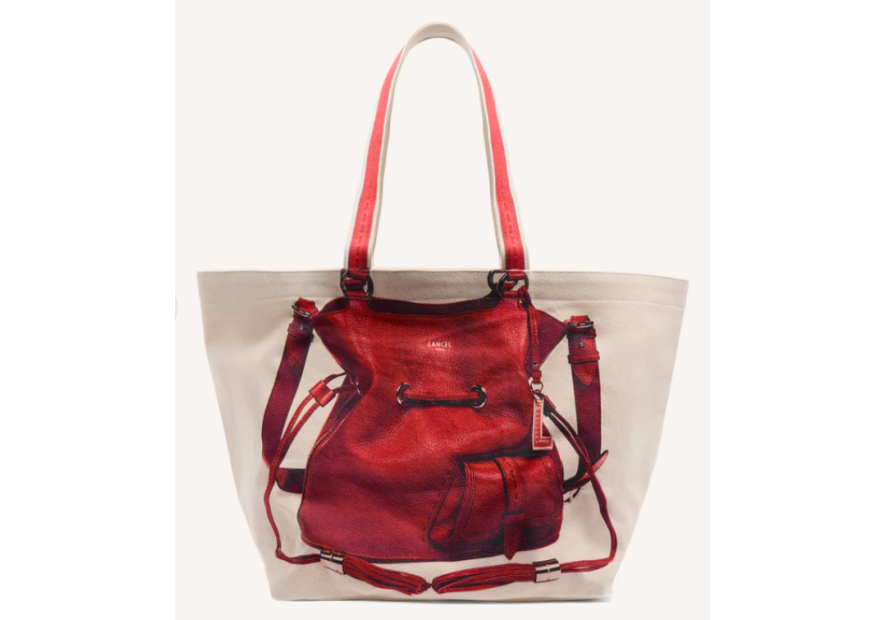 Lancel A14372 tote bag lancel premier flirt 150ans shopping