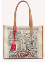 Lancel A14390 sac cabas zippé l lancel premier flirt 150ans sac-a-main-shopping-toile-ou-cuir