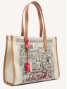 Lancel A14390 sac cabas zippé l lancel premier flirt 150ans sac-a-main-shopping-toile-ou-cuir