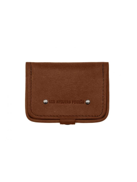 Les Ateliers Foures 9247 - CUIR DE VACHETTE - COGNAC porte monnaie et billet cuvette fourès