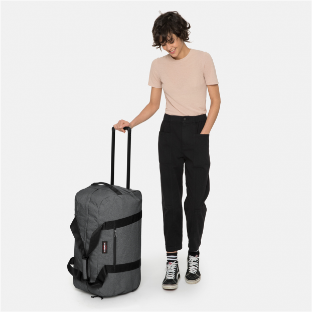 Eastpak K28E - POLYESTER - BLACK DENIM - Container 65 + Sac de voyage à roulettes