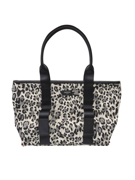 Lancel A14236 sac cabas s lancel mistral rollable sac-a-main-shopping-toile-ou-cuir