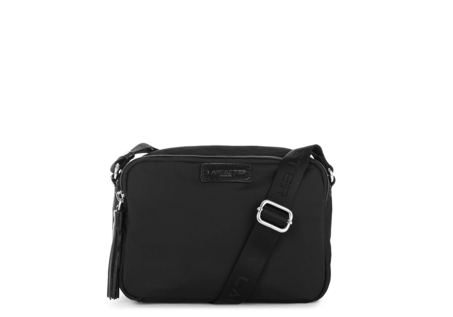 Lancaster 514-43 - NYLON/CUIR - NOIR Basic Pompon - Sac Trotteur