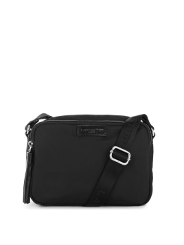 Lancaster 514-43 - NYLON/CUIR - NOIR Basic Pompon - Sac Trotteur