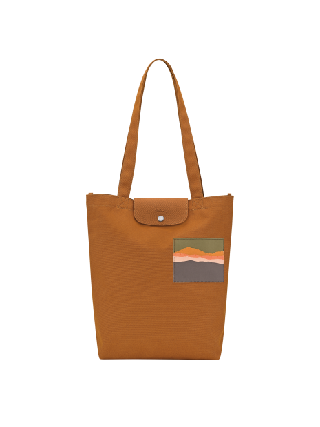 Longchamp 10326HKI tote bag longchamp x caroline helain sac-a-main-shopping-toile-ou-cuir