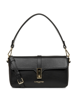 Lancaster 547-41 - CUIR DE VACHETTE - NOIR Foulonné Milano - Petit sac trotteur