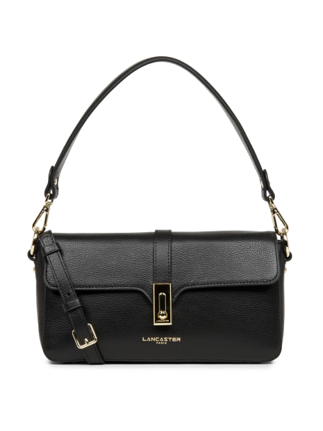 Lancaster 547-41 - CUIR DE VACHETTE - NOIR Foulonné Milano - Petit sac trotteur sacs-a-mains