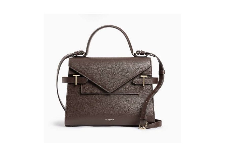 Le Tanneur TEMI1014 sac à main double rabat taille m Sacs à mains
