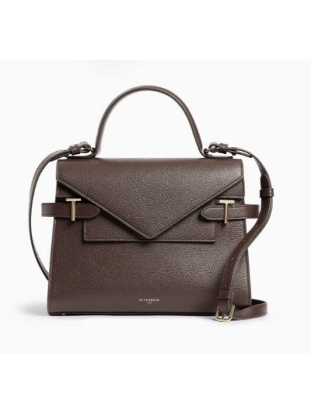 Le Tanneur TEMI1014 sac à main double rabat taille m Sacs à mains