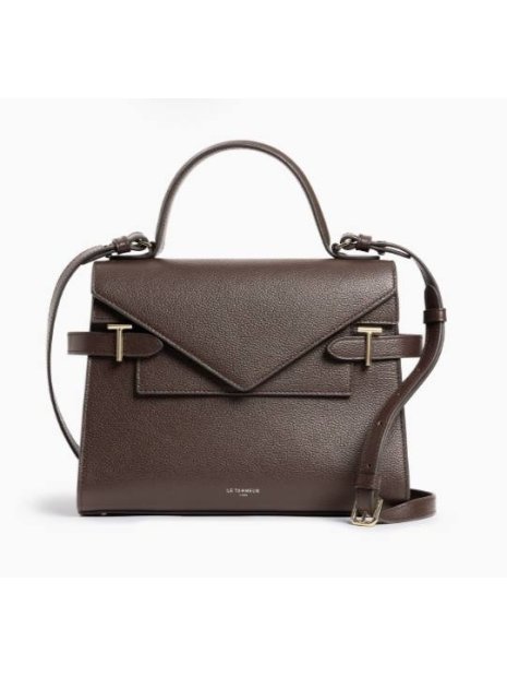 Le Tanneur TEMI1014 sac à main double rabat taille m sacs-a-mains