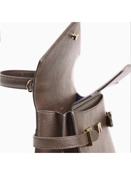 Le Tanneur TEMI1014 sac à main double rabat taille m Sacs à mains