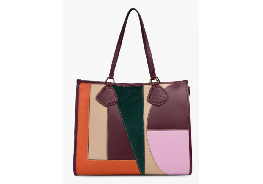 Lancel A14241 sac cabas zippé l lancel animation parchwork shopping