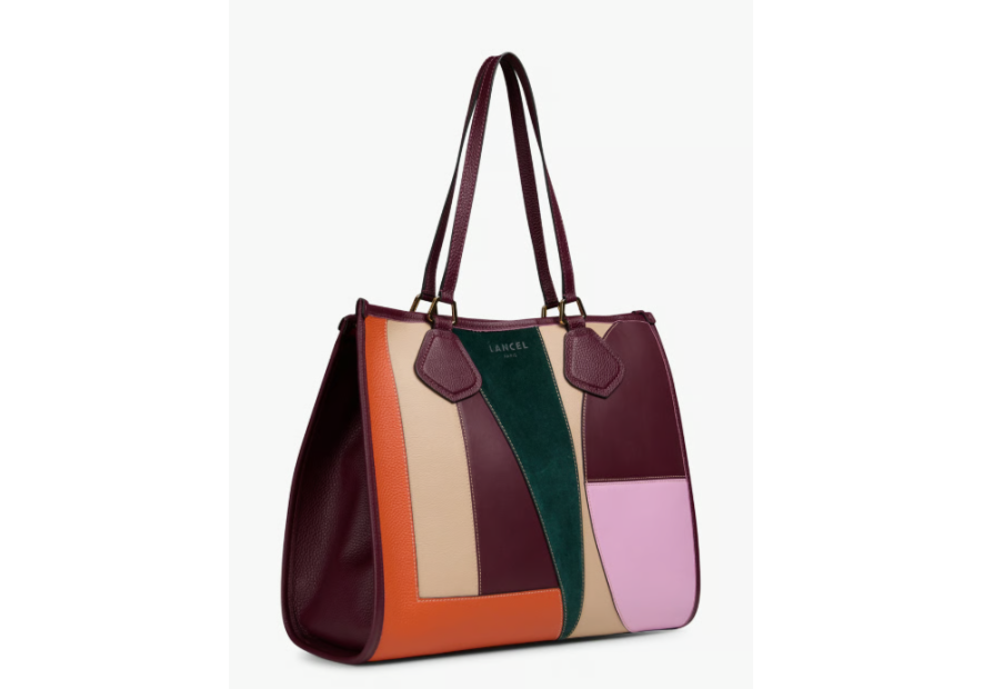 Lancel A14241 sac cabas zippé l lancel animation parchwork shopping