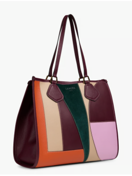 Lancel A14241 sac cabas zippé l lancel animation parchwork shopping