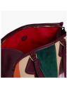 Lancel A14241 sac cabas zippé l lancel animation parchwork sac-a-main-shopping-toile-ou-cuir