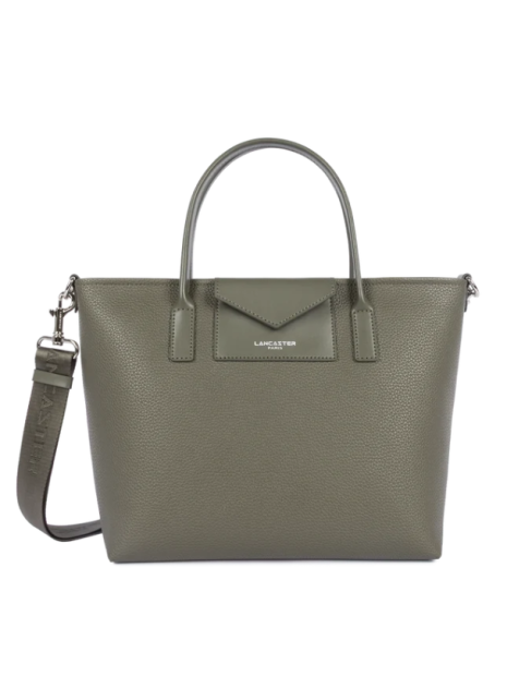 Lancaster 518-102 lancaster sac cabas main zippé maya double kba sac-a-main-shopping-toile-ou-cuir