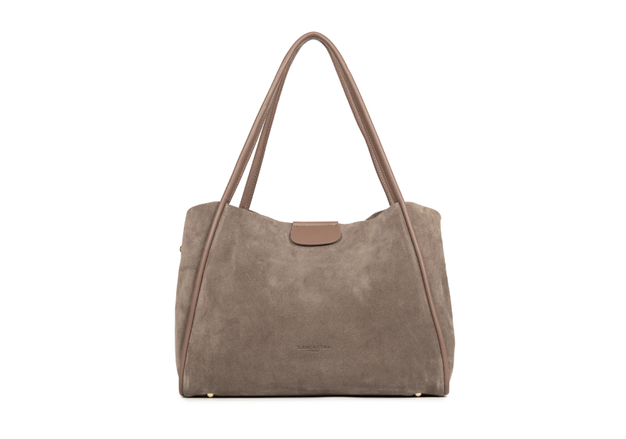 Lancaster 470-102 grand sac cabas lancaster ida suede shopping