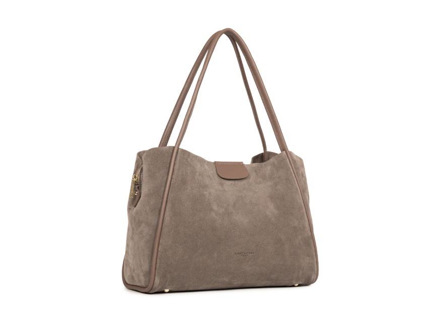 Lancaster 470-102 grand sac cabas lancaster ida suede shopping