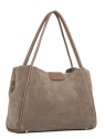 Lancaster 470-102 grand sac cabas lancaster ida suede sac-a-main-shopping-toile-ou-cuir