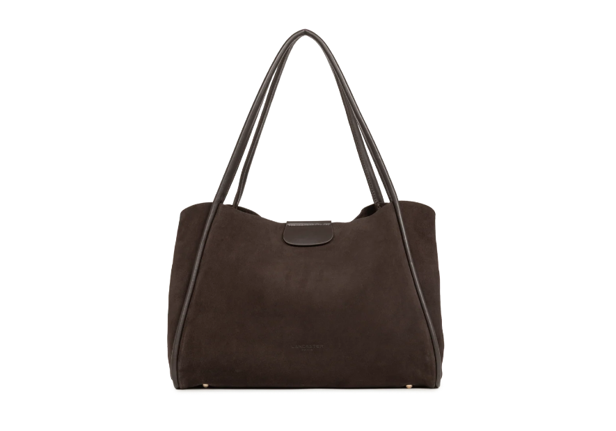 Lancaster 470-102 grand sac cabas lancaster ida suede shopping