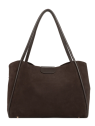 Lancaster 470-102 grand sac cabas lancaster ida suede sac-a-main-shopping-toile-ou-cuir