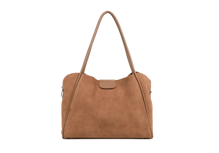 Lancaster 470-102 grand sac cabas lancaster ida suede shopping