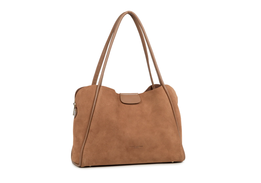 Lancaster 470-102 grand sac cabas lancaster ida suede shopping