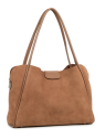 Lancaster 470-102 grand sac cabas lancaster ida suede sac-a-main-shopping-toile-ou-cuir