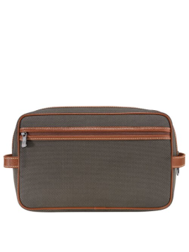 Longchamp 1005080 - POLYESTER/CUIR - BRUN. trousse toilette double boxford longchamp