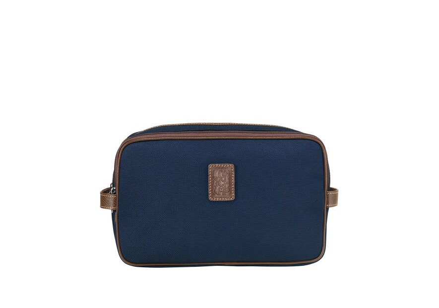 Longchamp 1005080 - POLYESTER/CUIR - BLEU. trousse toilette double boxford longchamp