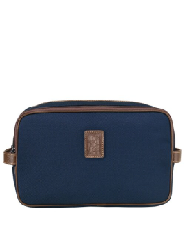 Longchamp 1005080 - POLYESTER/CUIR - BLEU. trousse toilette double boxford longchamp