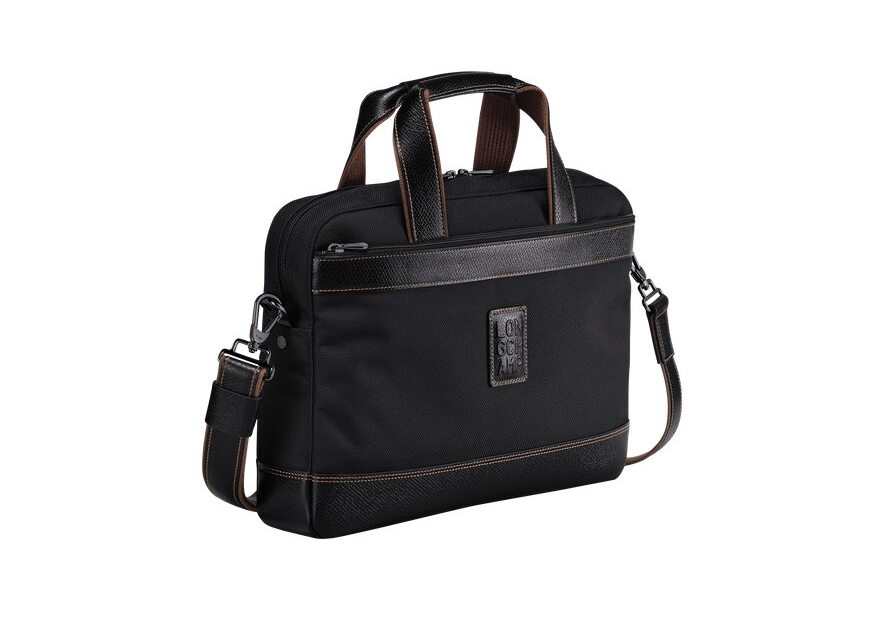 Longchamp 1486080 - POLYESTER/CUIR - NOIR porte documents boxford s