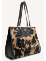 Lancel A14249 shopping jour de lancel pony cow sac-a-main-shopping-toile-ou-cuir