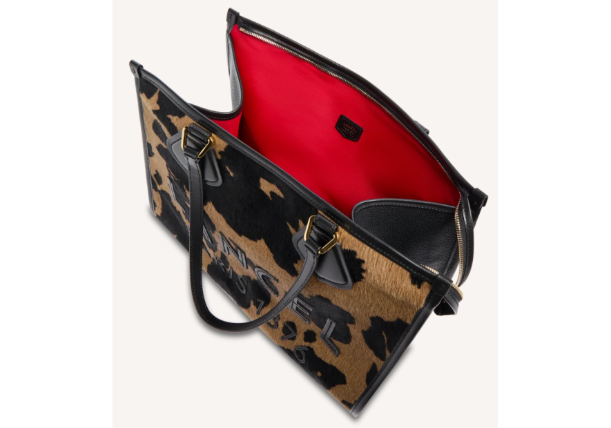 Lancel A14249 shopping jour de lancel pony cow shopping