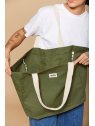 hindbag CLAUDE sac cabas claude hindbag sac-a-main-shopping-toile-ou-cuir